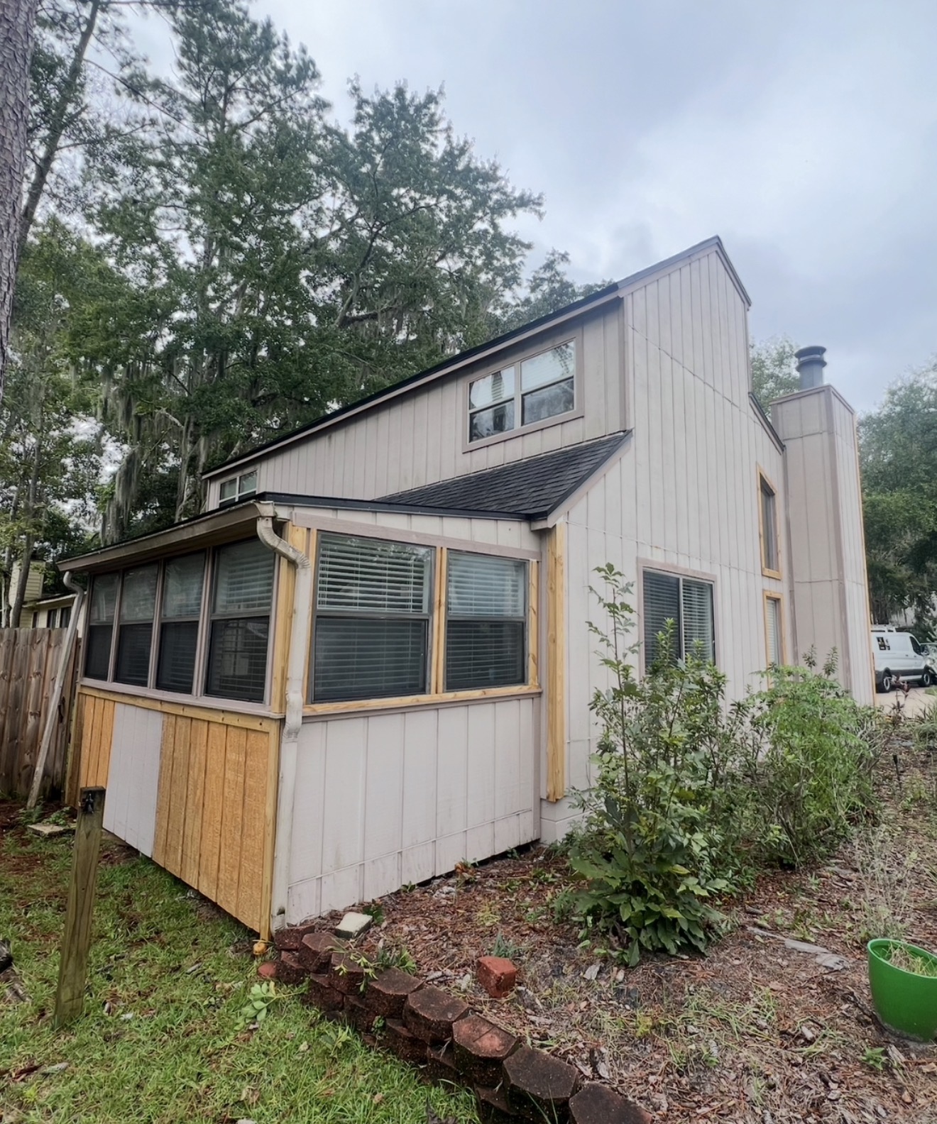 Full Exterior Repaint — Bold Red New Chapter before